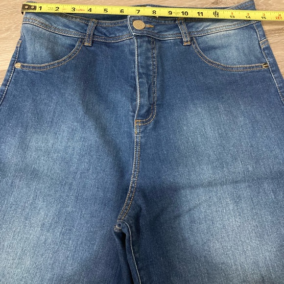 Top One Wide-Leg Denim Jeans Size 12 Plus - Picture 5 of 9